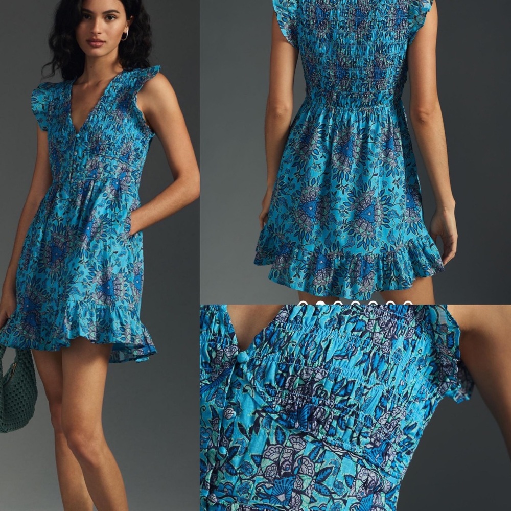 Anthropologie The Peregrine Robin Mini Dress NEW